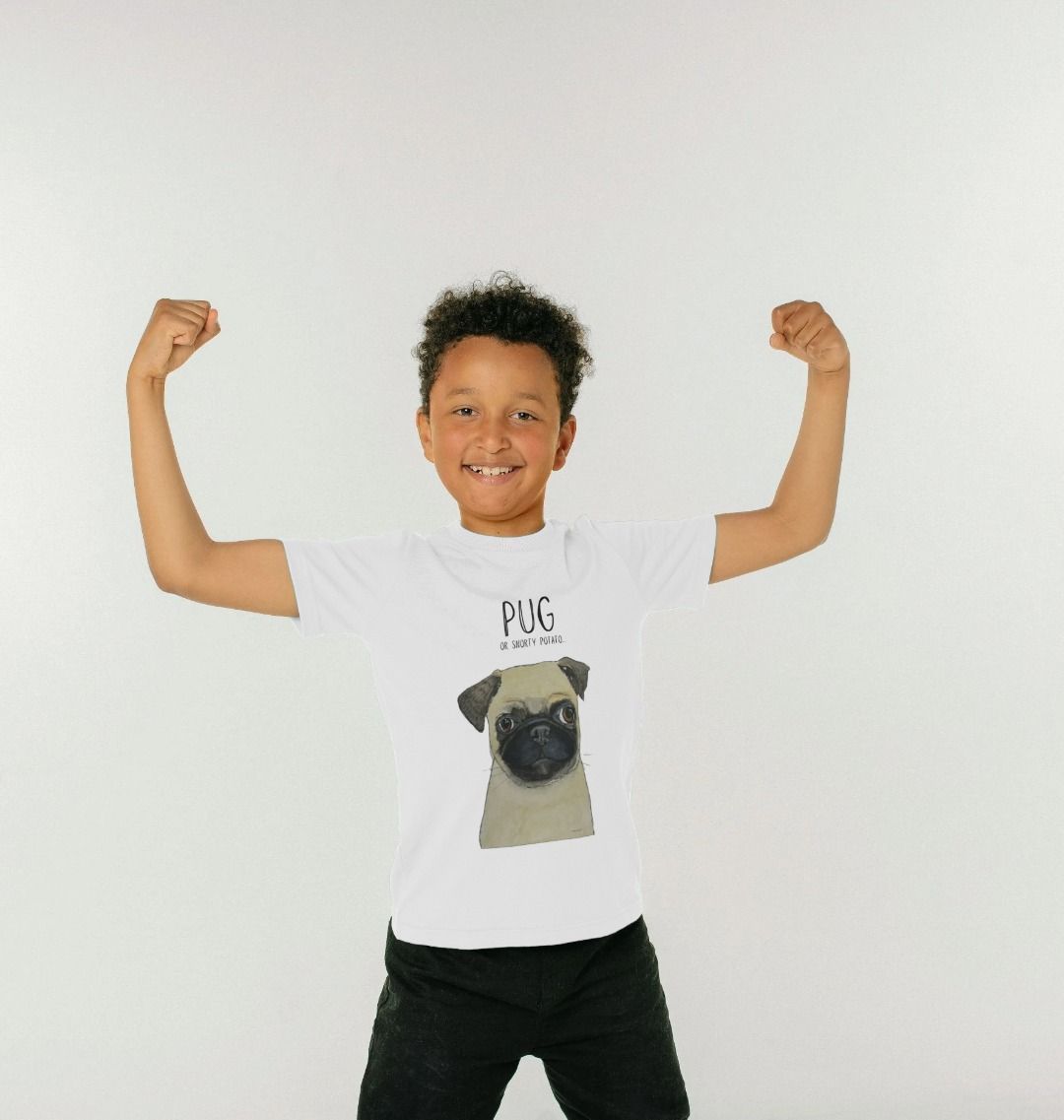 Snorty Potato Kids T-Shirt Adorable Pug Print for Children