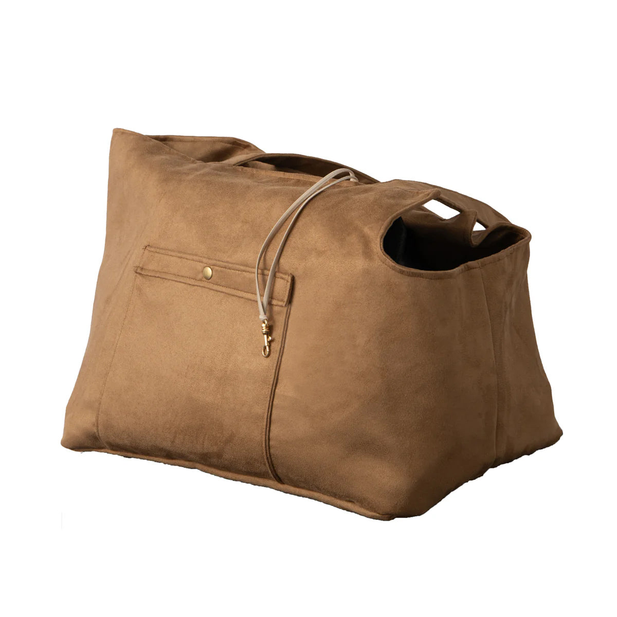 Caramel Suede Camden Bear Dog Carrier