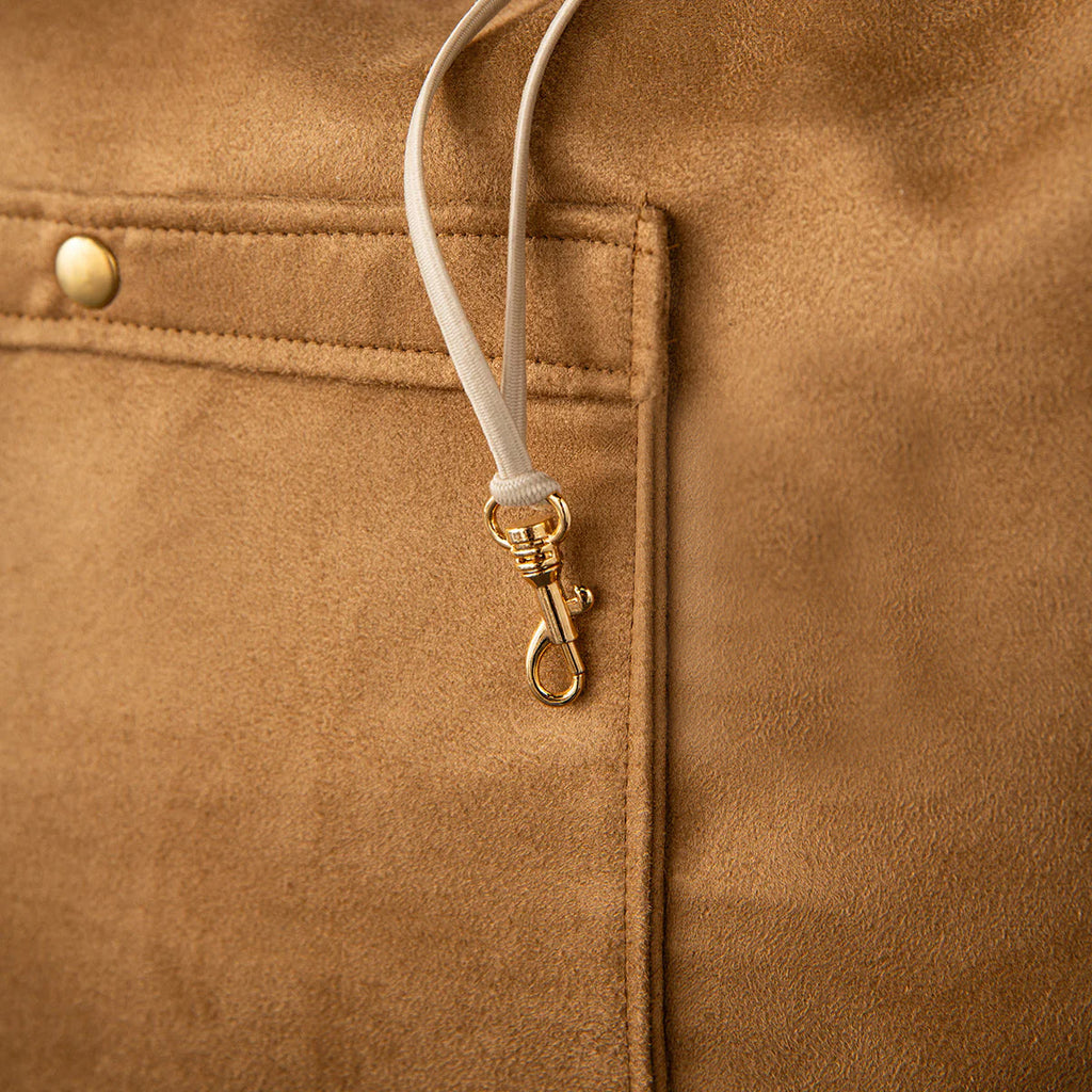 Caramel Suede Camden Bear Dog Carrier