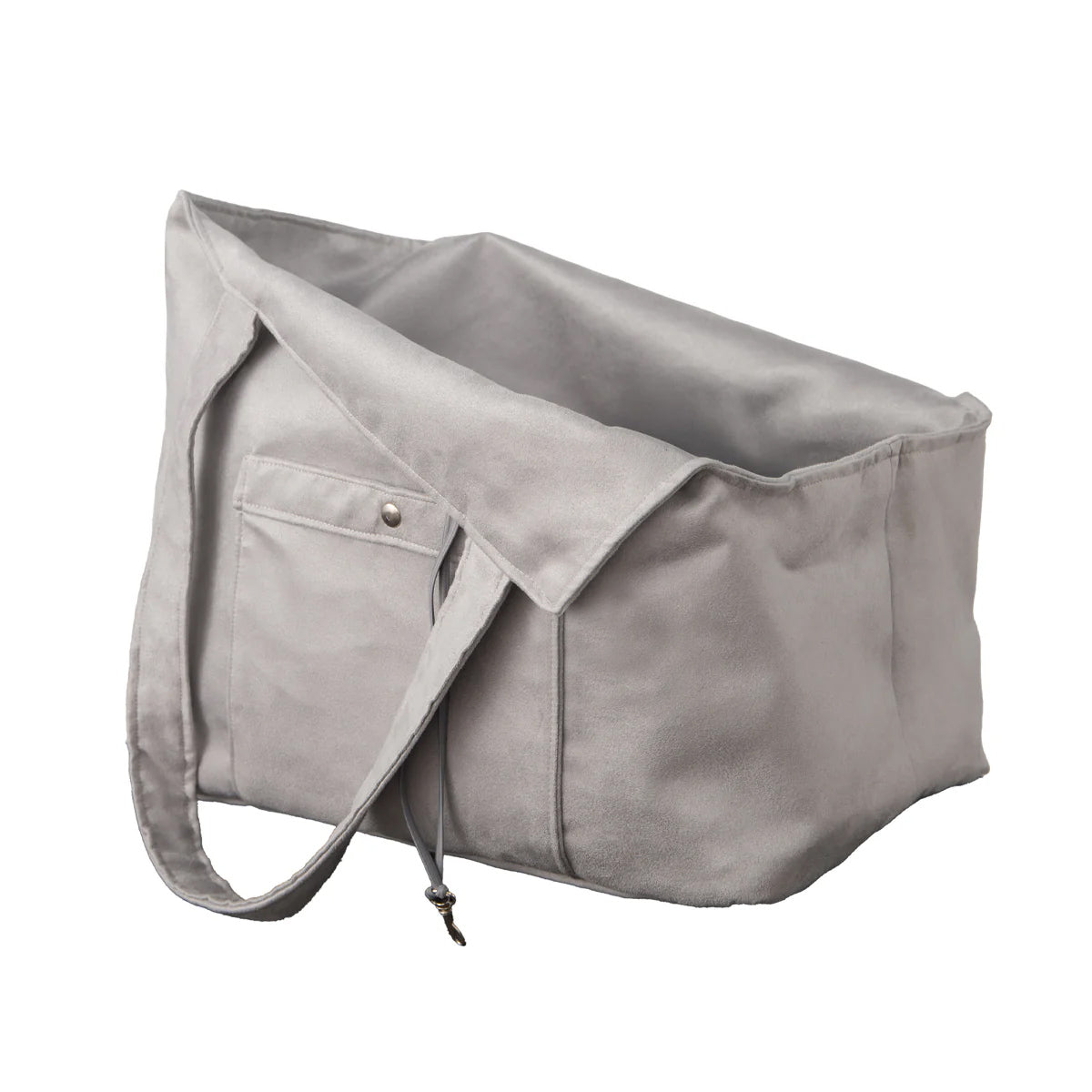 Grey Suede Camden Bear Dog Carrier