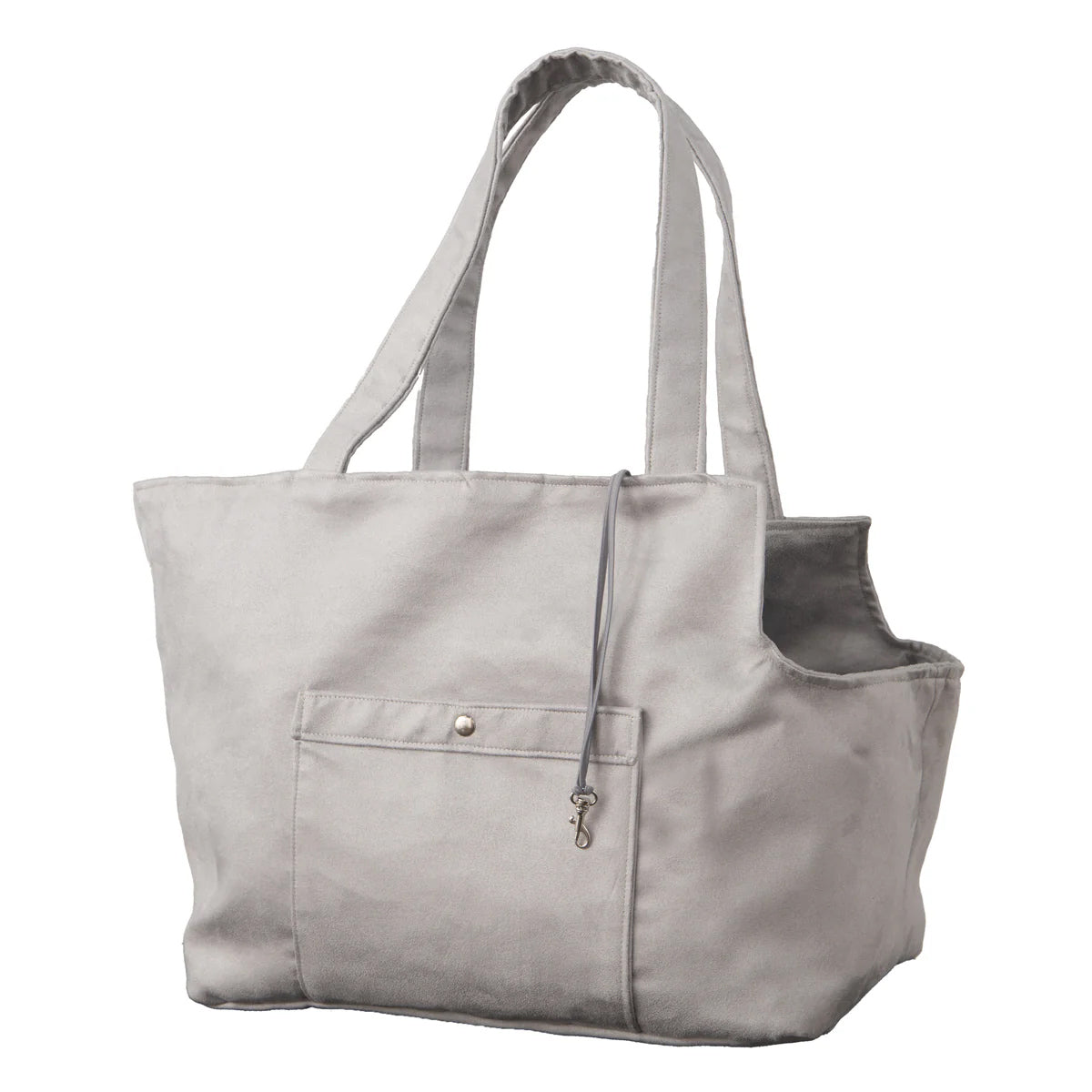 Grey Suede Camden Bear Dog Carrier