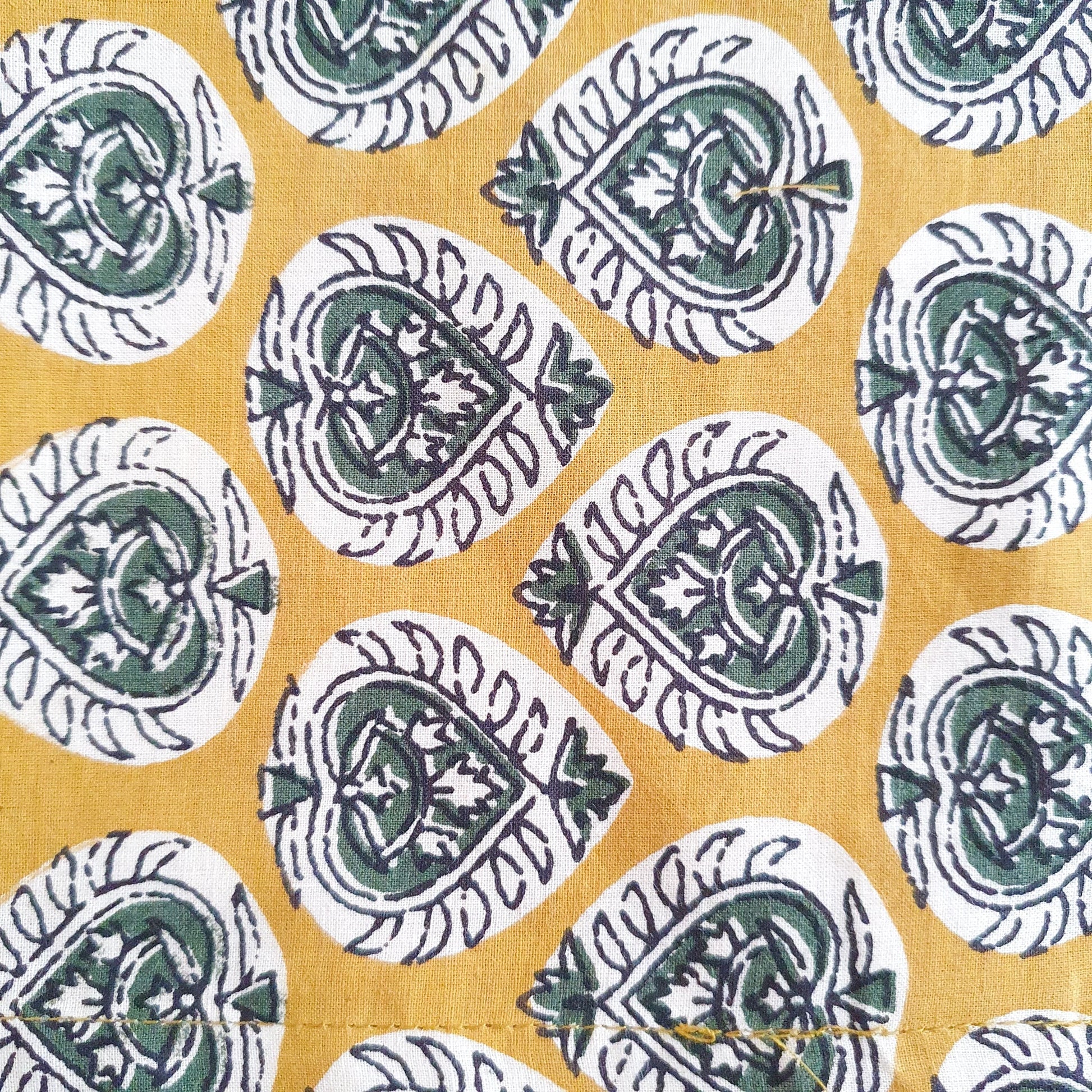 Bagru Block Printed Placemats Set of 2 Handmade Cotton Table Mats