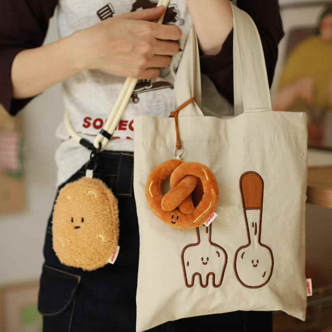 Daily White Bakery Canvas Tote Bag
