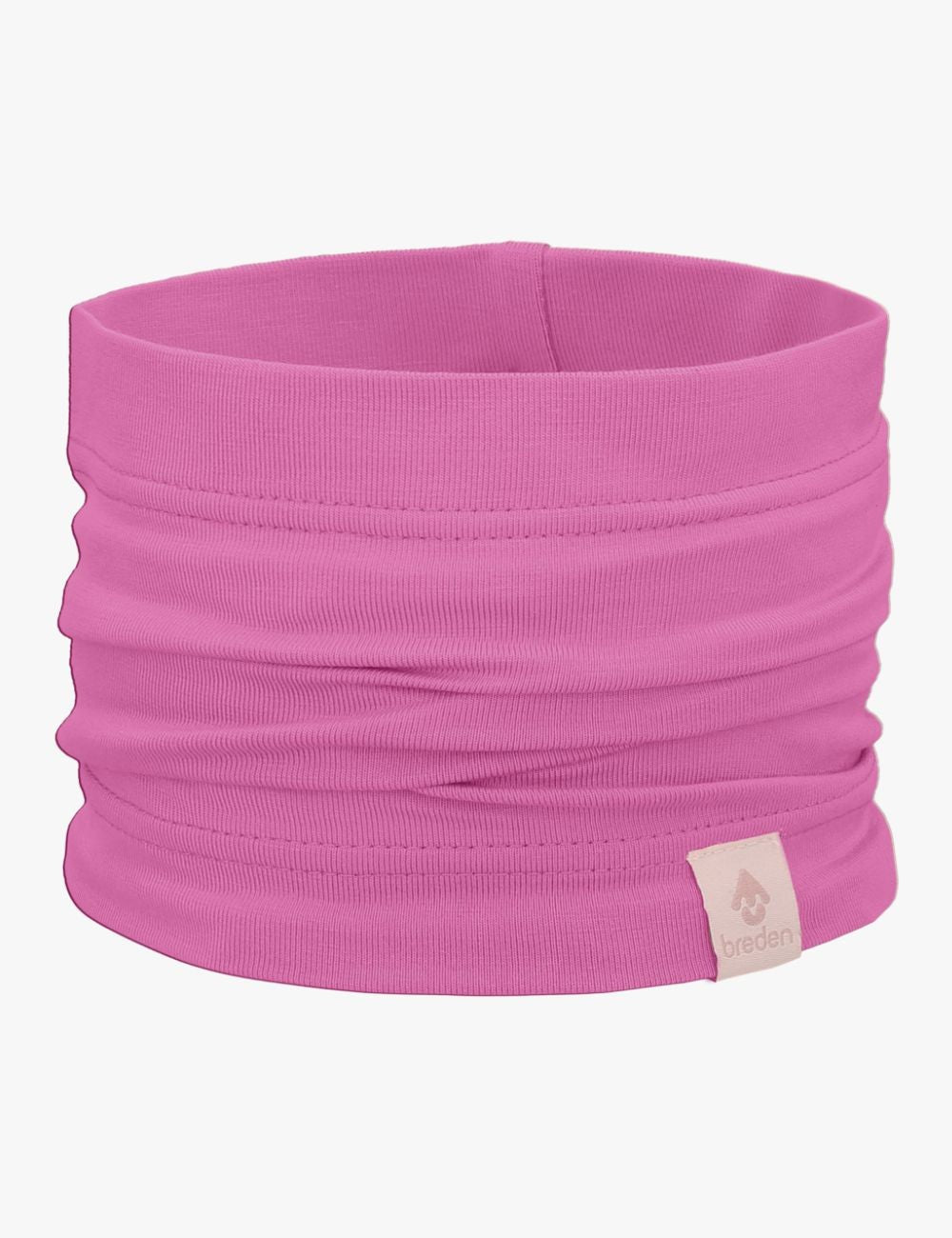 practical bamboo viscose tube-scarf for kids packed into a pocket, ready for travel