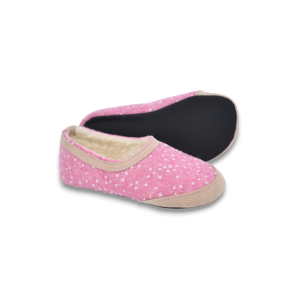 Barefoot Kids Slippers Poksa – Pink Dots