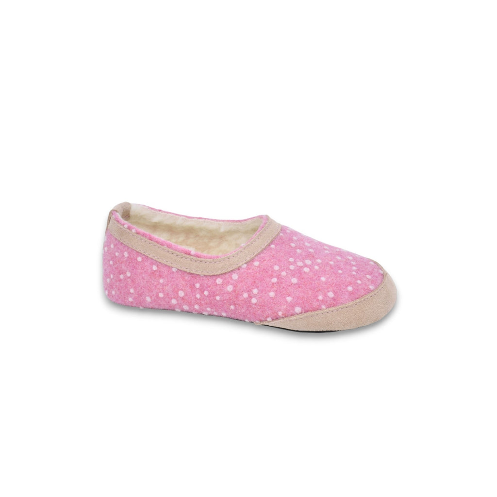 Barefoot Kids Slippers Poksa – Pink Dots