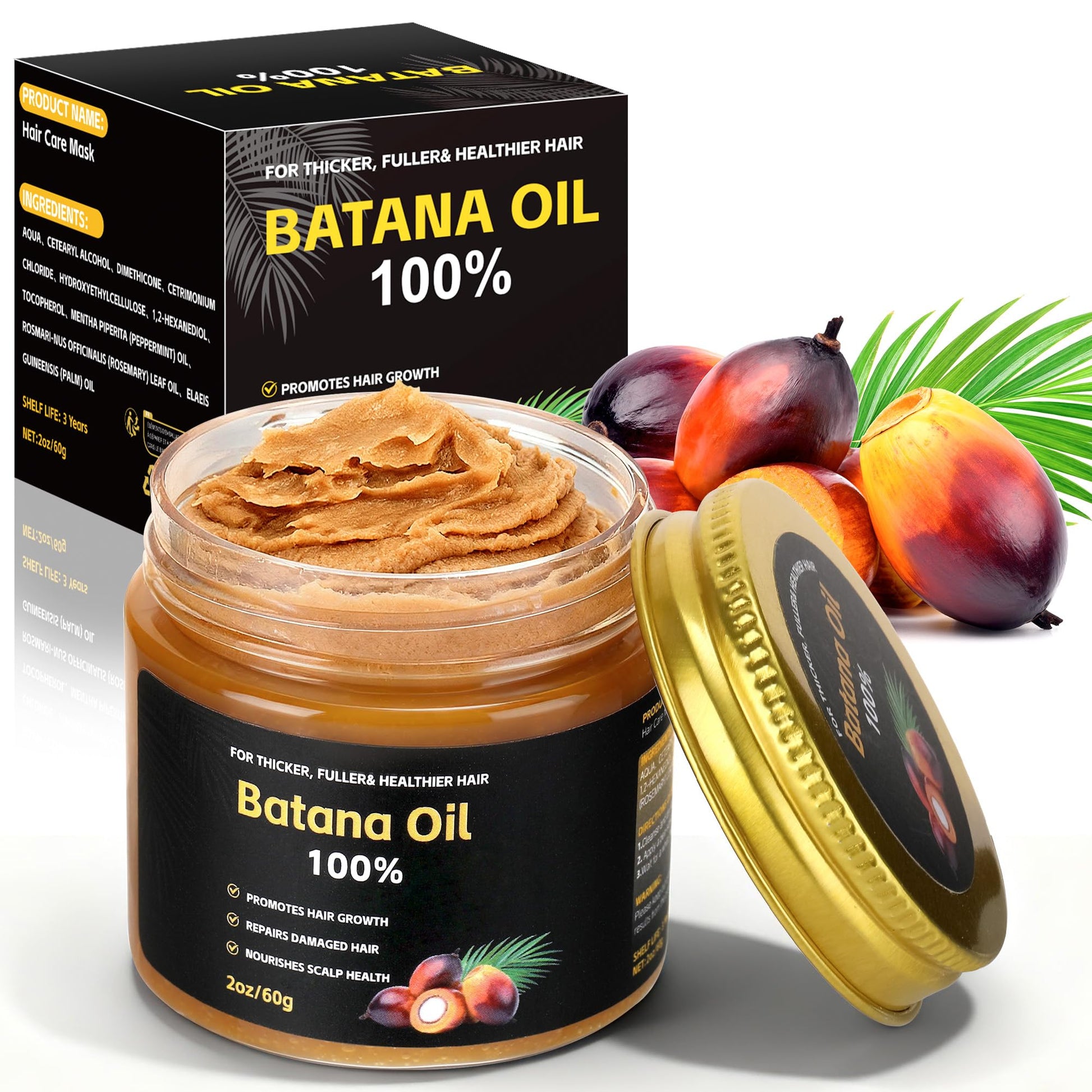 Raw Batana Oil for Hair Growth and Scalp Repair