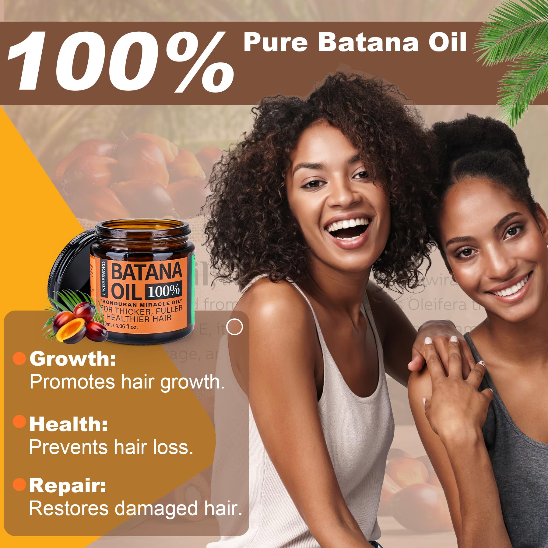 Raw Batana Oil Hair Mask for Growth and Repair