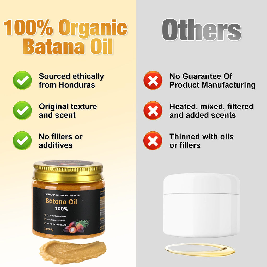 Raw Batana Oil for Hair Growth and Scalp Repair