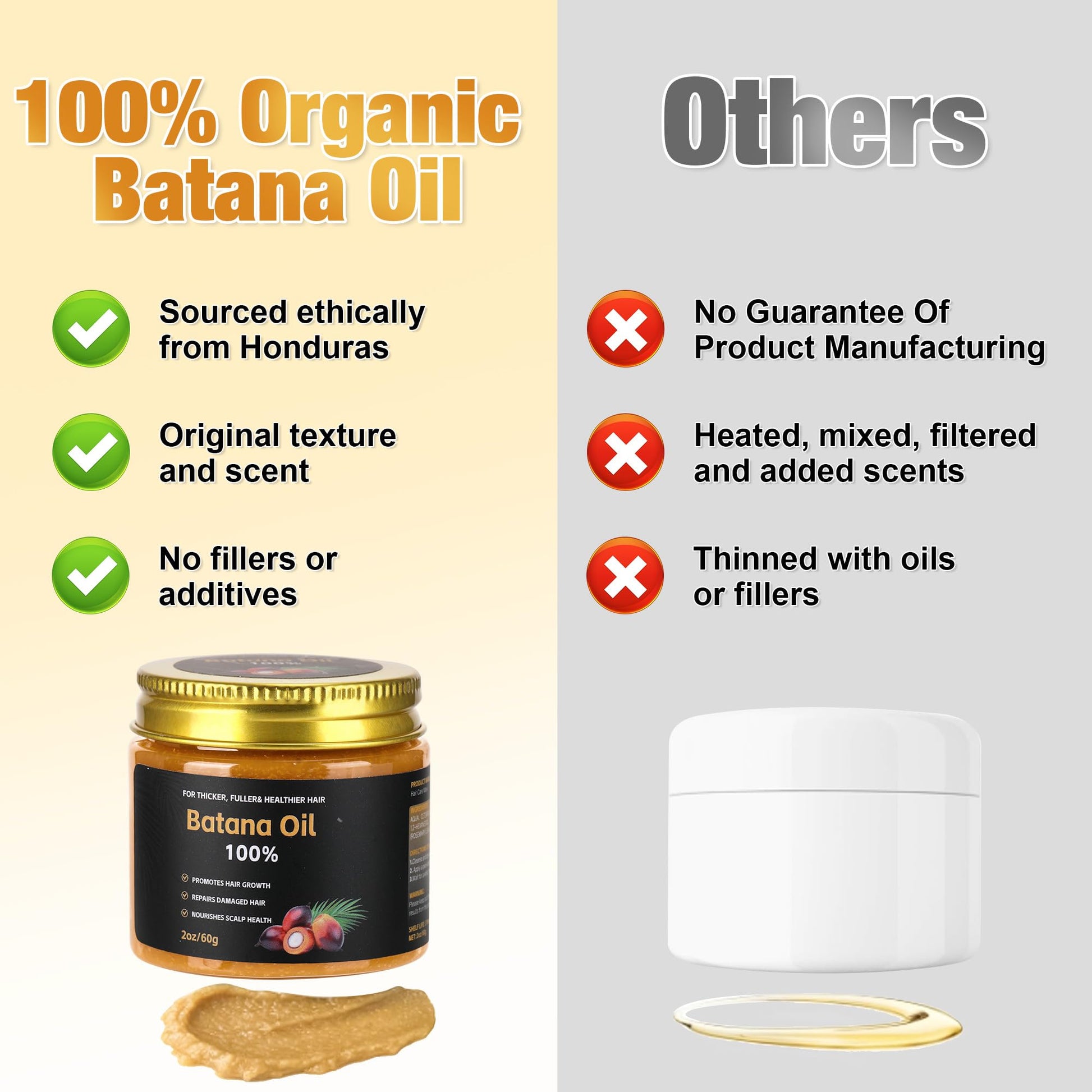 Raw Batana Oil for Hair Growth and Scalp Repair
