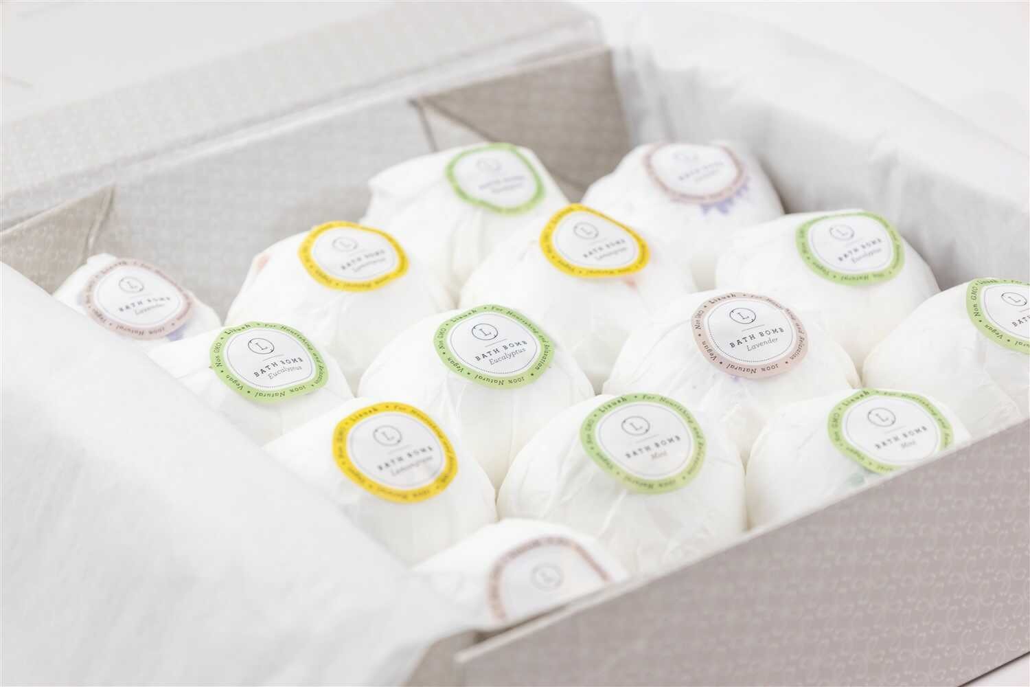 Natural Handmade Bath Bombs Gift Set of 14 