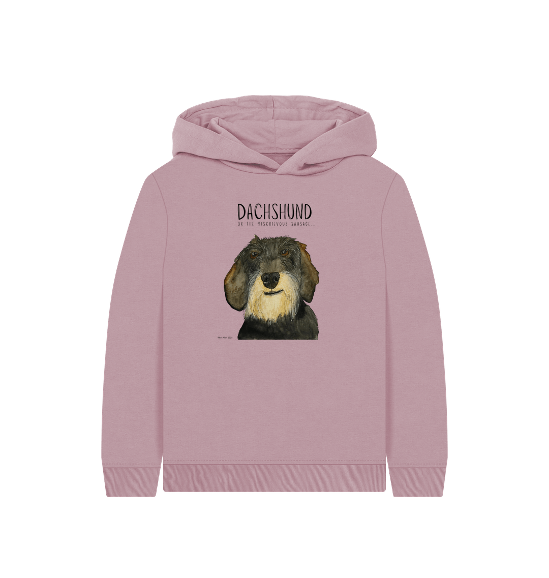 Wire Haired Sausage Dog Hoodie for Kids