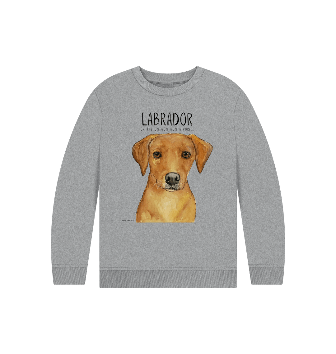 Crumb Catcher in Chief Fox Red Labrador Kids Sweatshirt