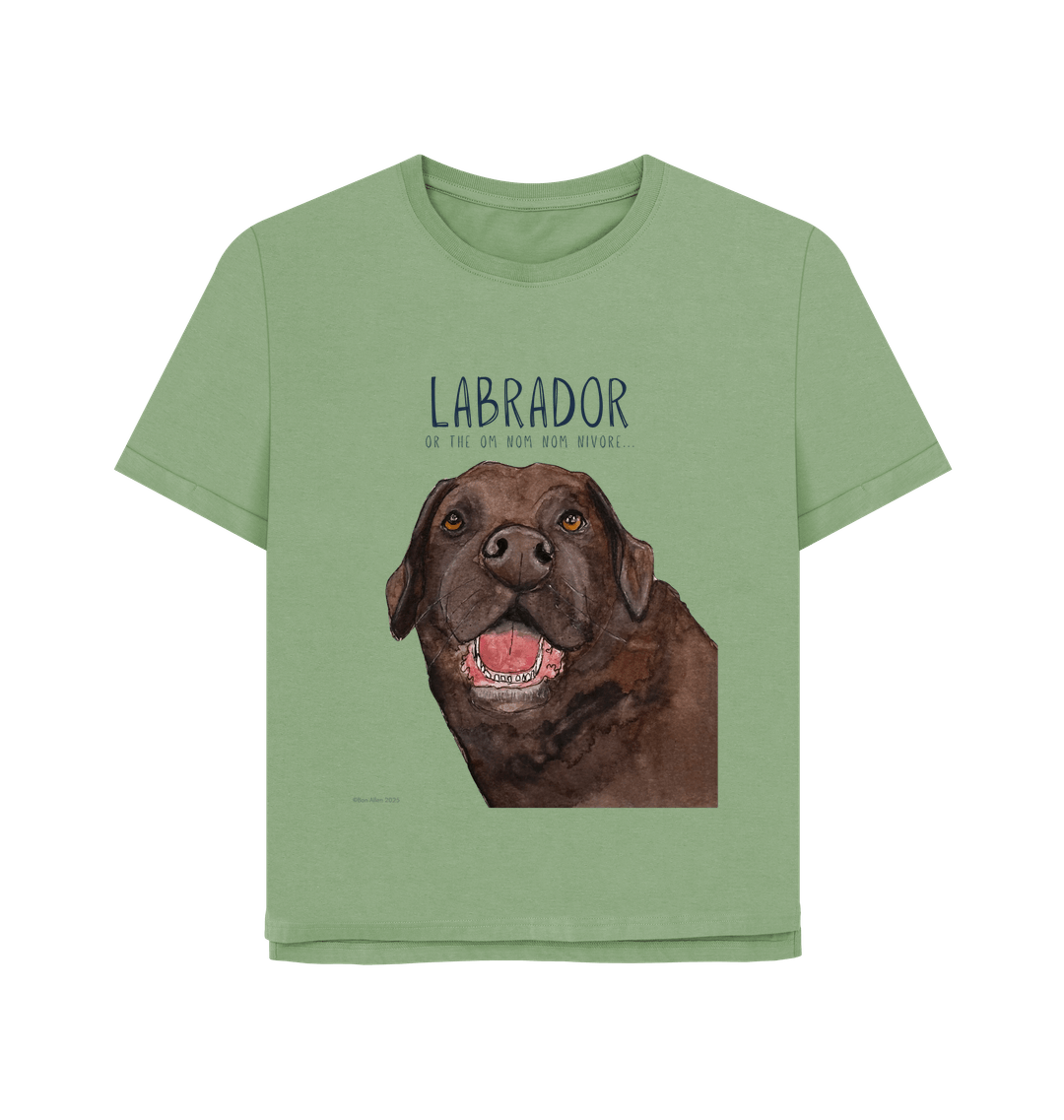 Feed Me Snacks and Compliments Chocolate Labrador Tee