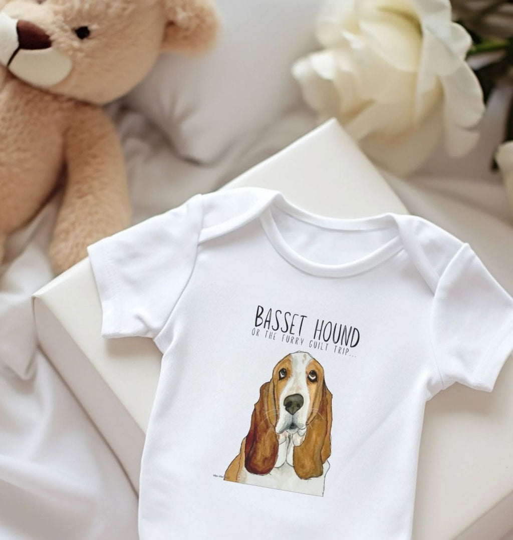 Basset Hound Baby Bodysuit