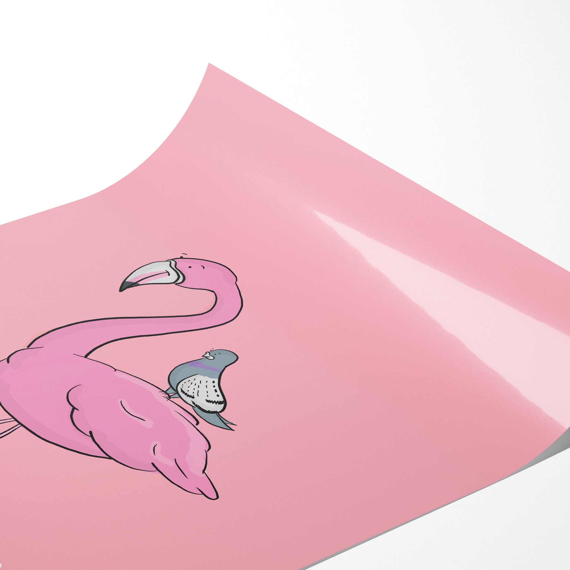 Be a Flamingo Motivational Art Print