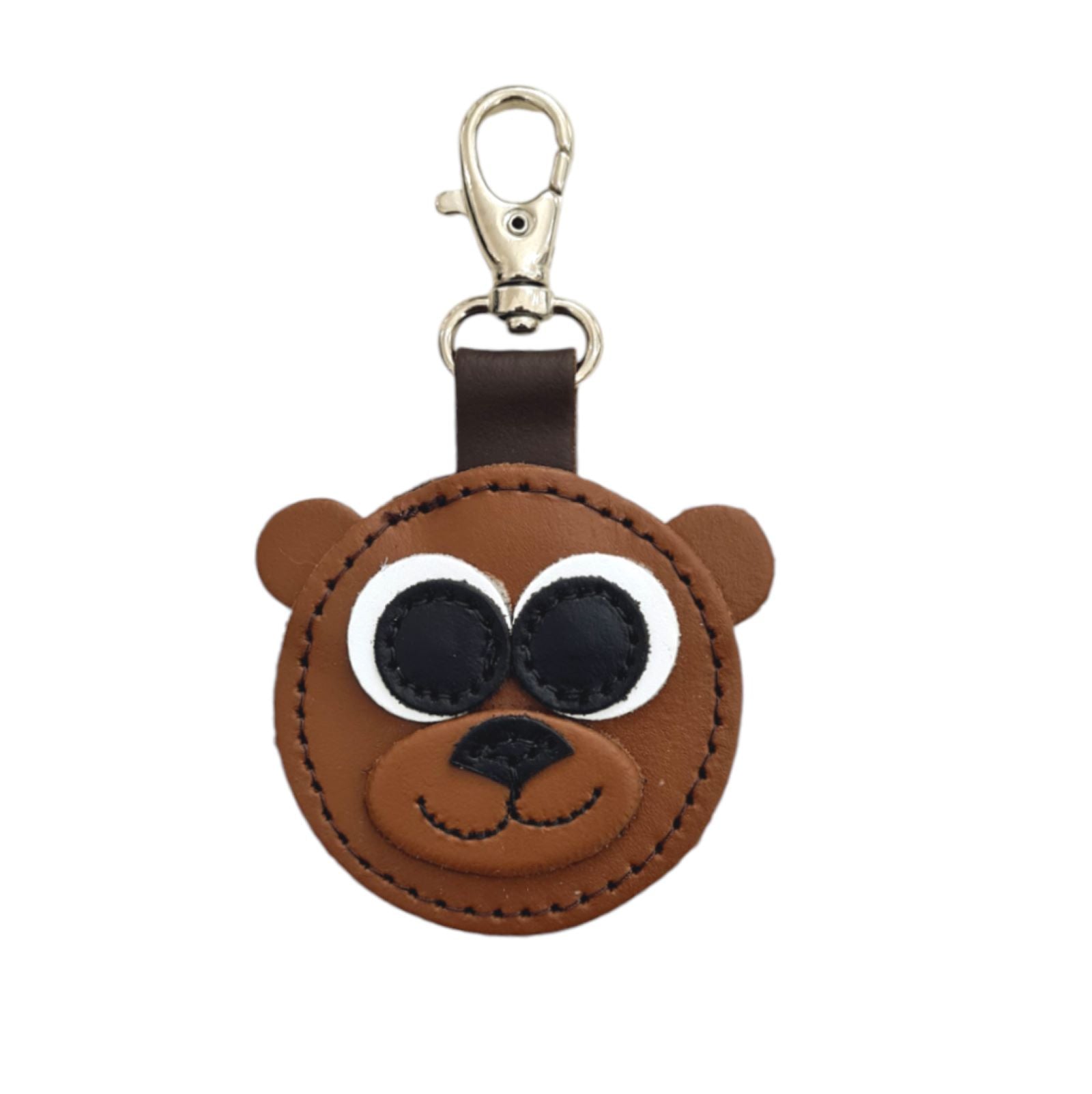 Brown Bear Handmade Leather Bag Charm - Pre-order Jan 2026 Delivery