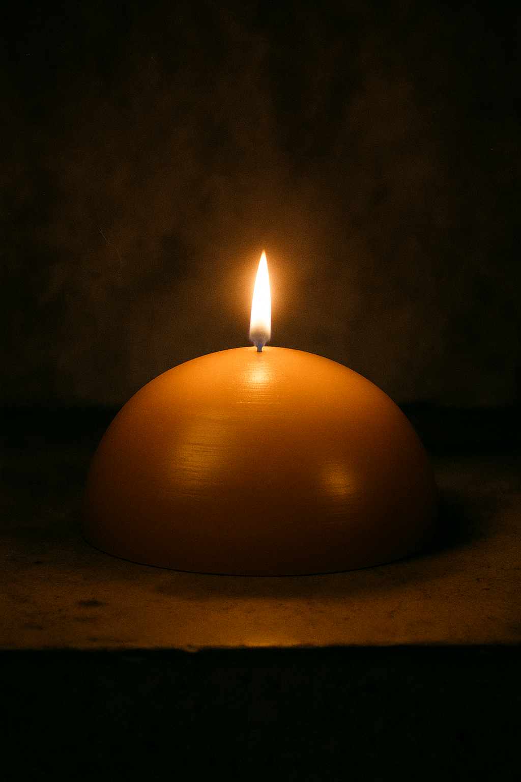 Hemisphere Beeswax Pillar Candle