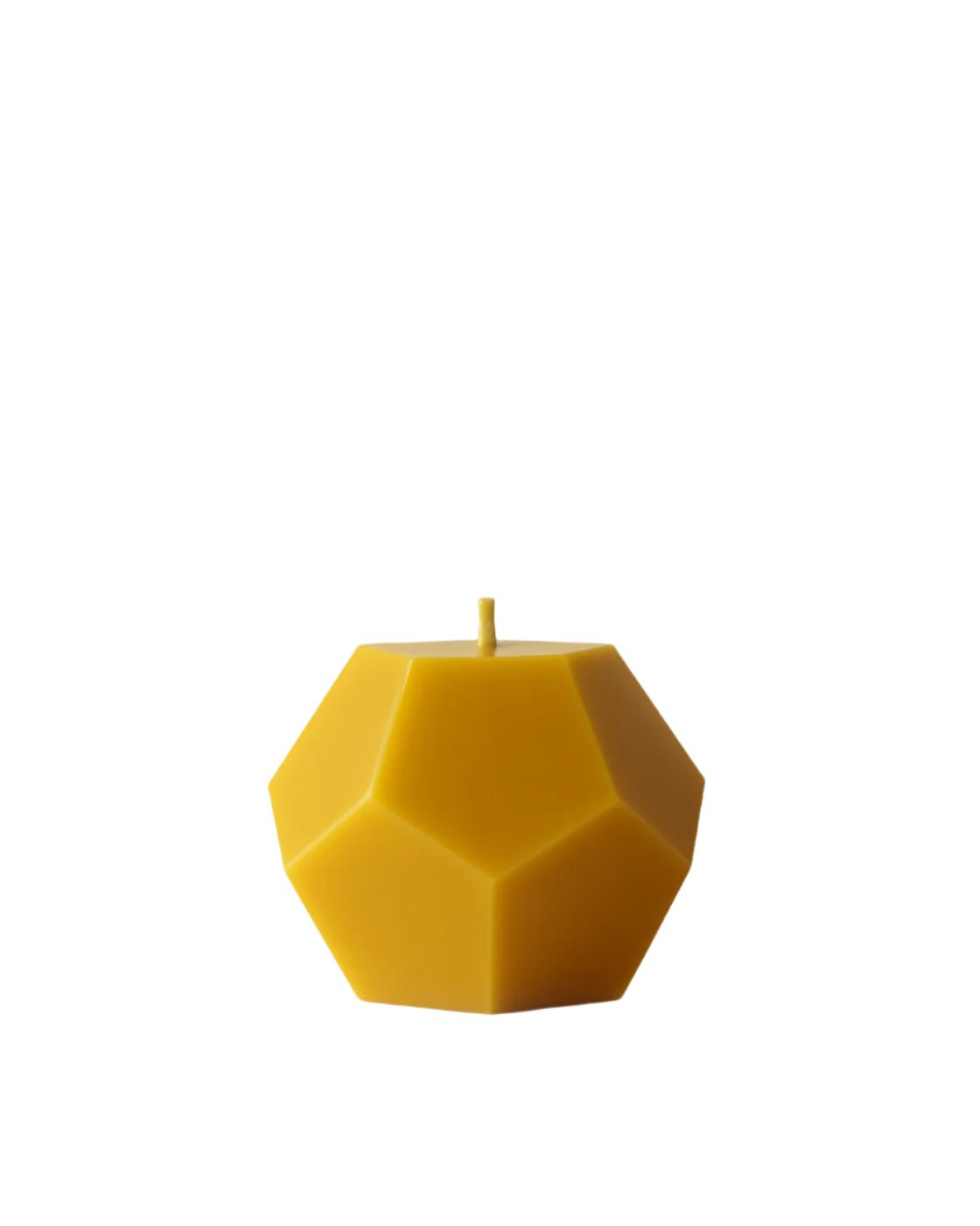 Dodecahedron Beeswax Pillar Candle