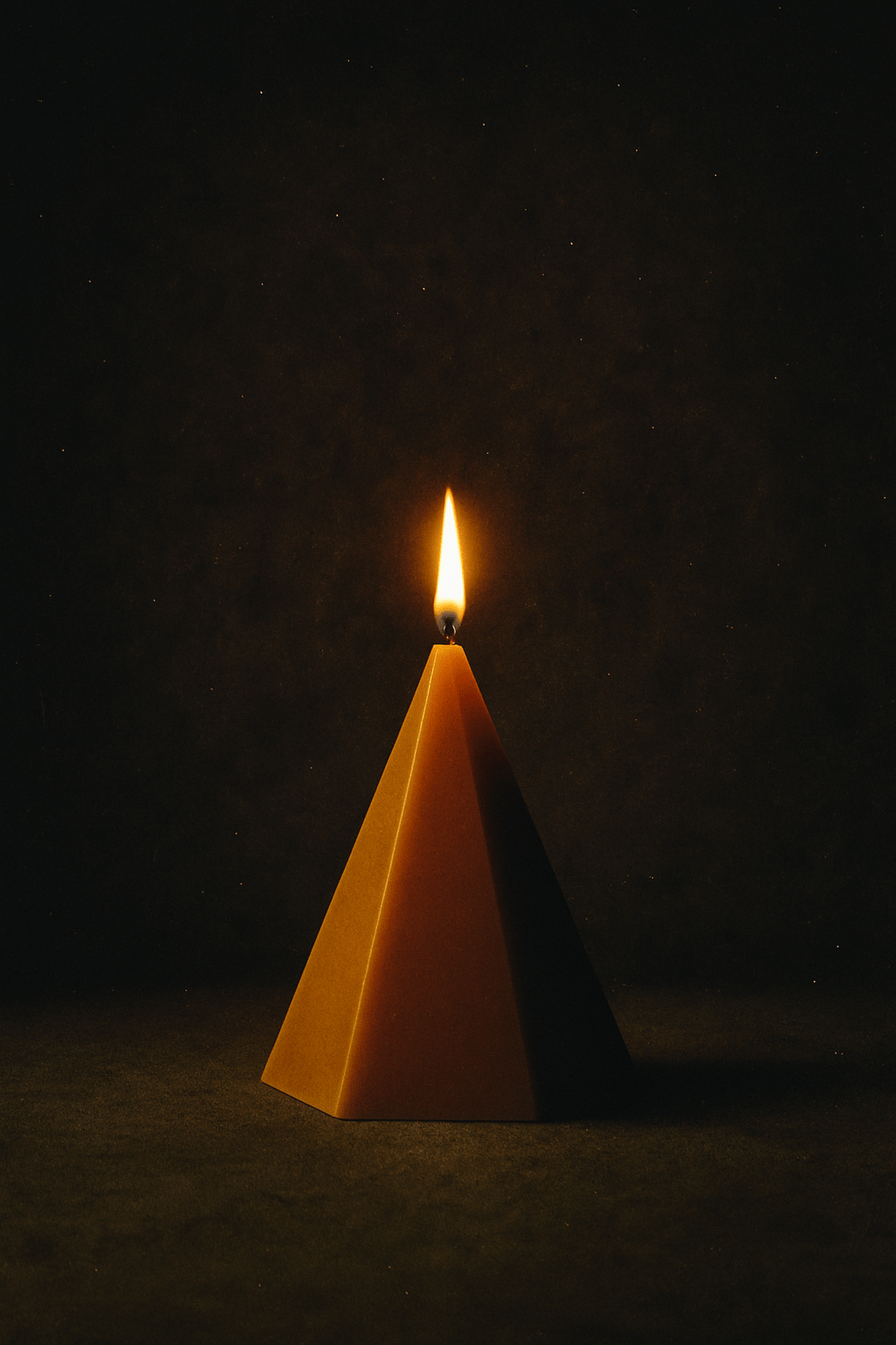 Pentagonal Pyramid Beeswax Candle
