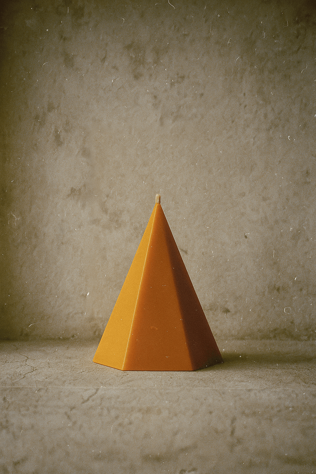 Pentagonal Pyramid Beeswax Candle