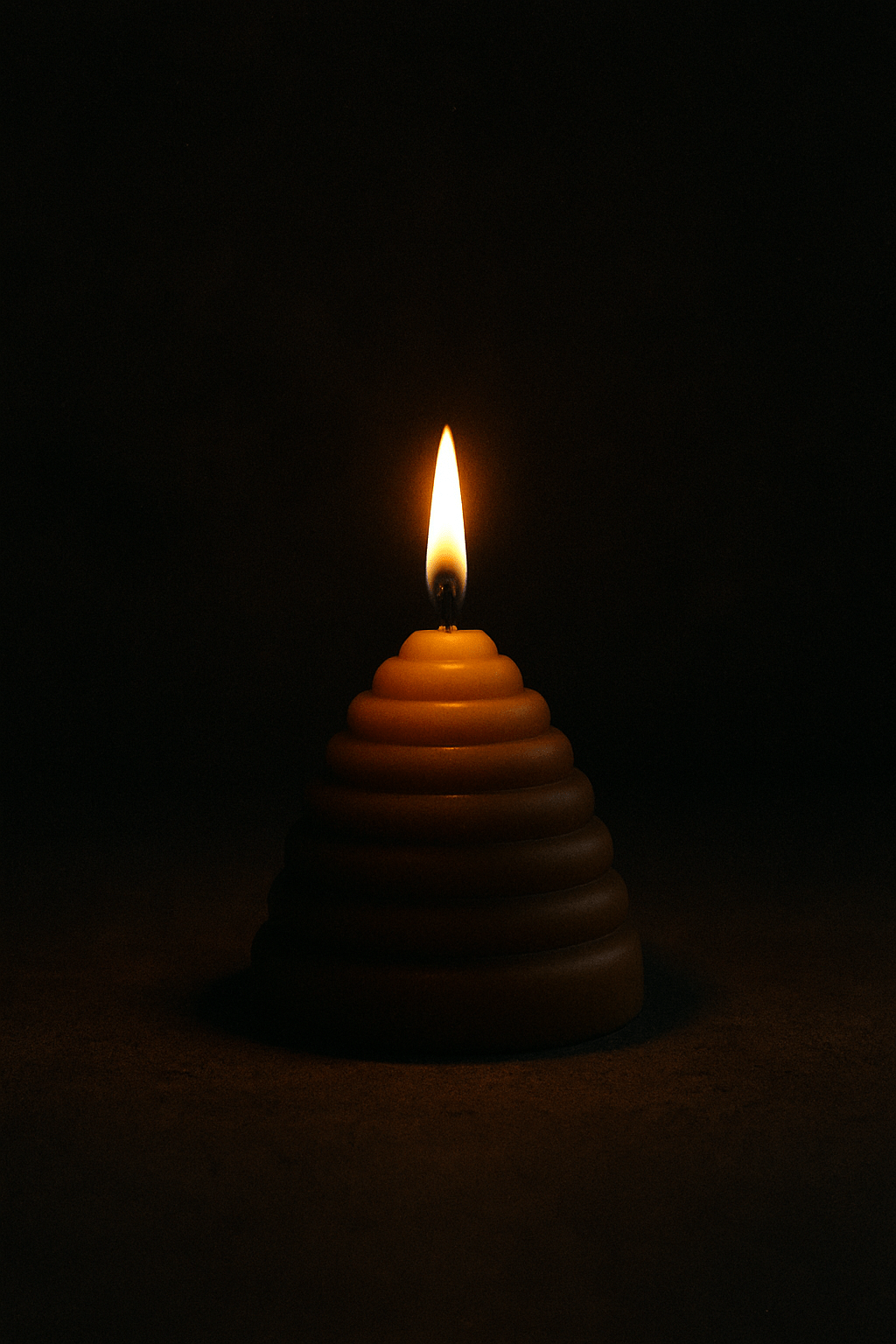 The Hive Pillar Candle in Pure Beeswax