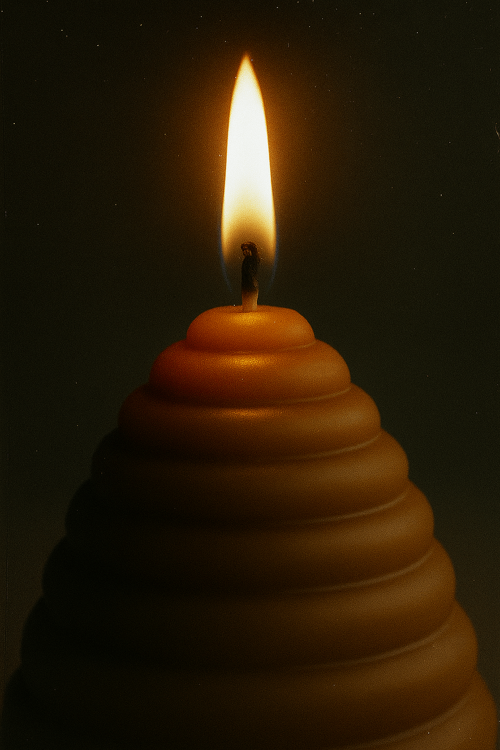 The Hive Pillar Candle in Pure Beeswax