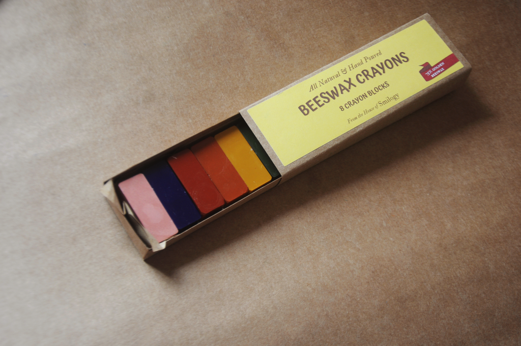 Natural Beeswax Crayon Set of 8 for Kids