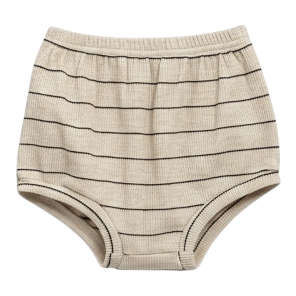 Beige Stripe Cotton Top and Bloomer Set for Kids