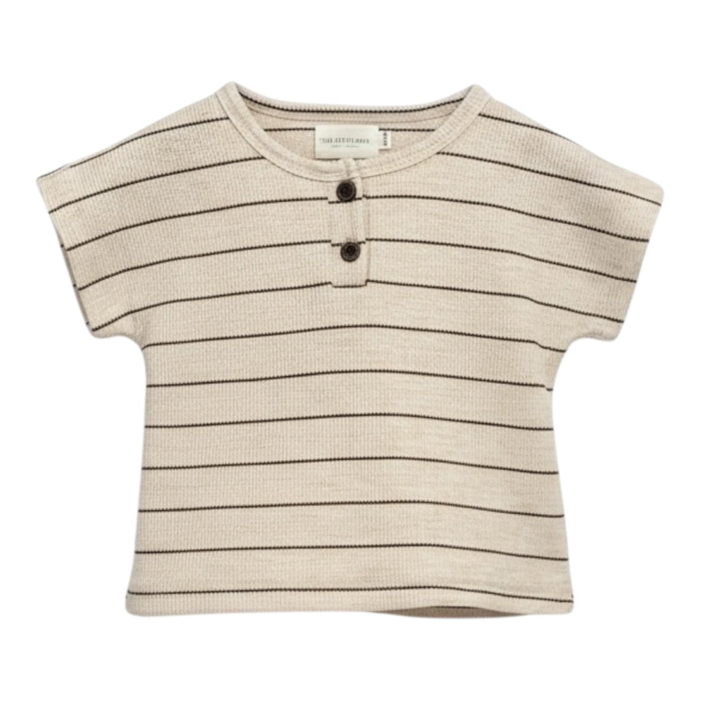 Beige Stripe Cotton Top and Bloomer Set for Kids