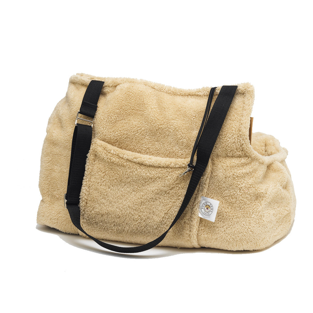 Soho Poms Beige Teddy Bear Dog Carrier