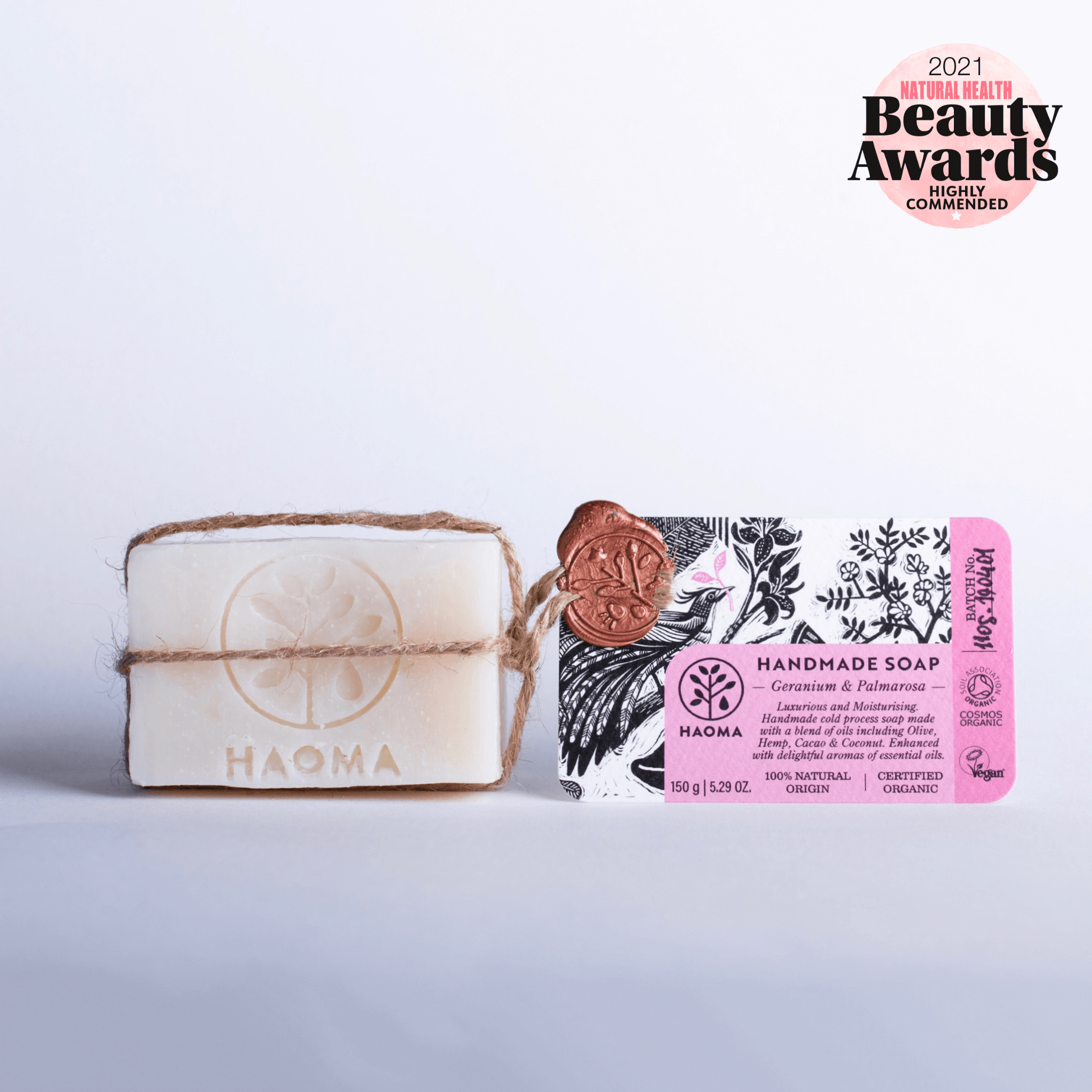 Handmade Geranium and Palmarosa Soap