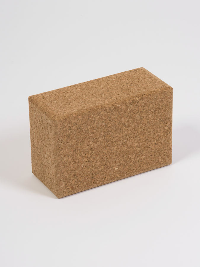 Large Cork Yoga Brick for Support and Stability