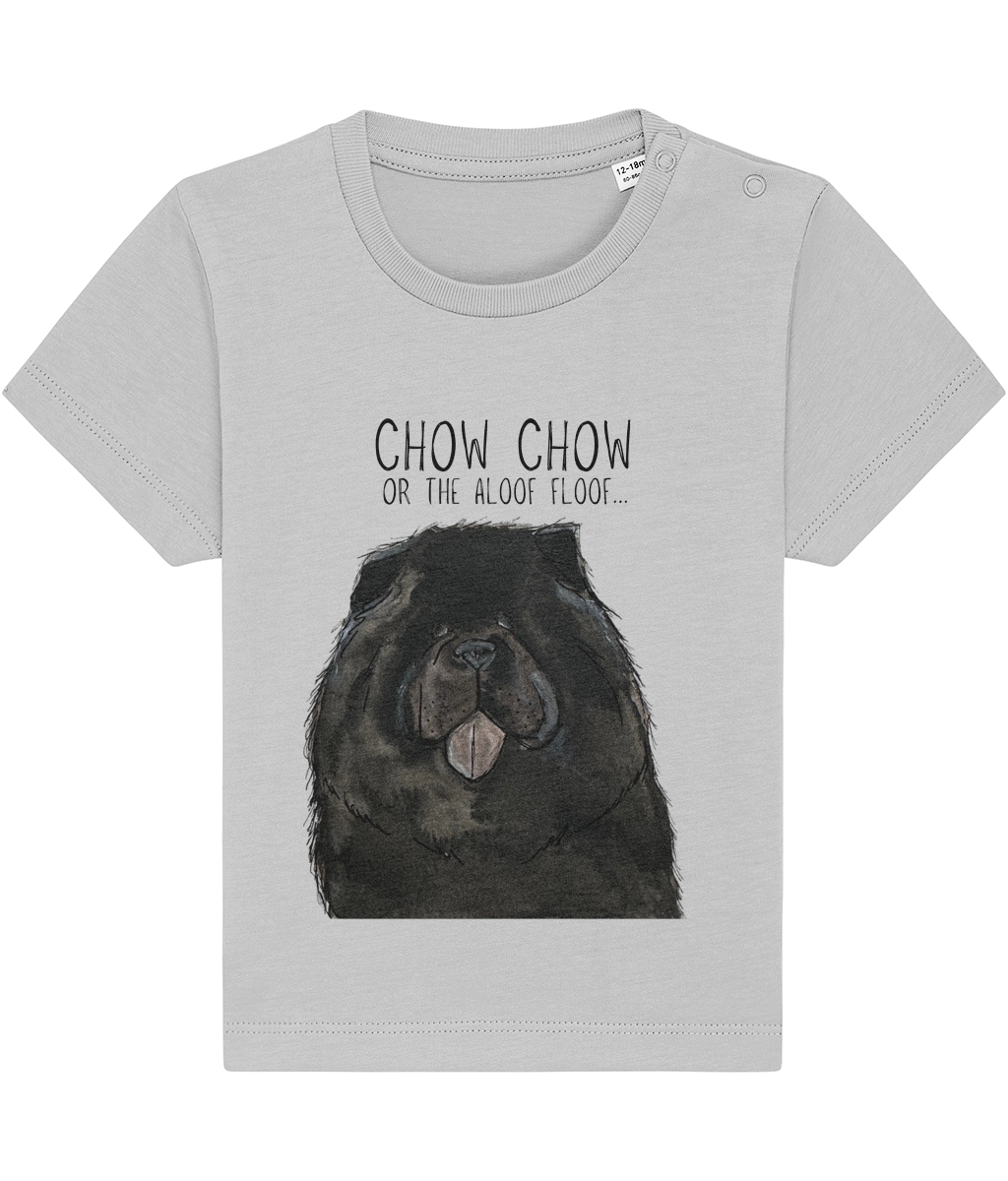 Adorable Black Chow Chow Baby T-Shirt Cute Dog-Themed Tee for Little Ones