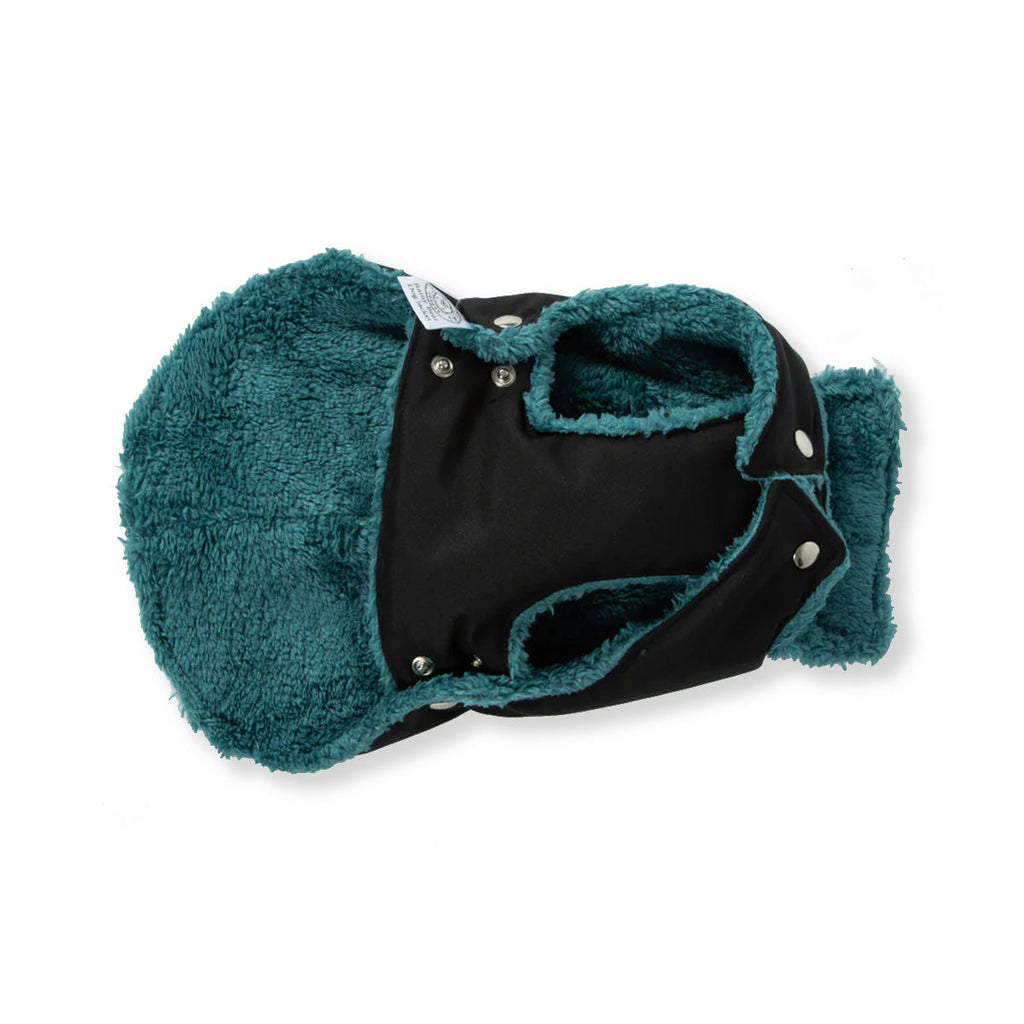 Black and Forest Green Teddy Bear Waterproof Dog Jacket