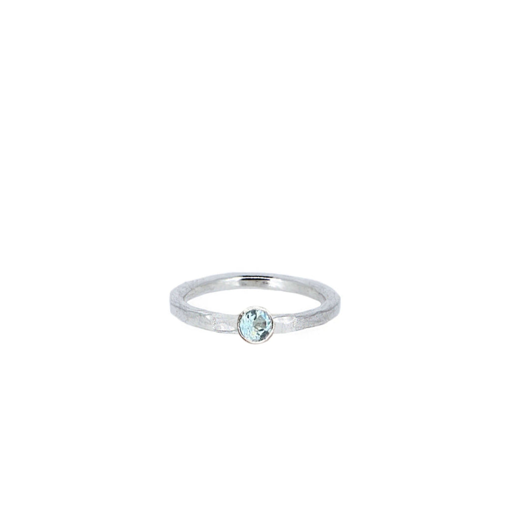 Baby Gemstone Ring in Sterling Silver