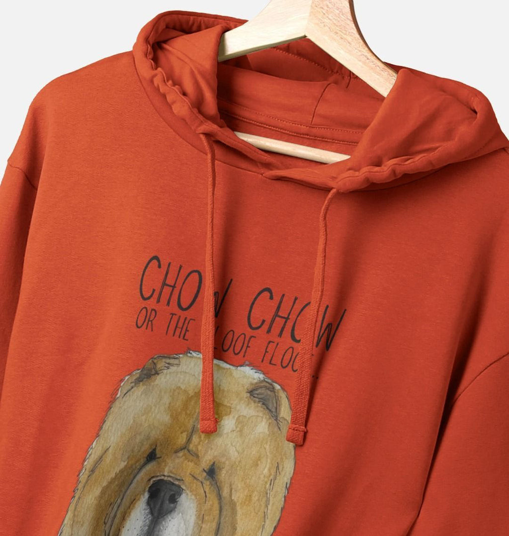 Red Chow Chow Men's Hoodie with Pocket Detail