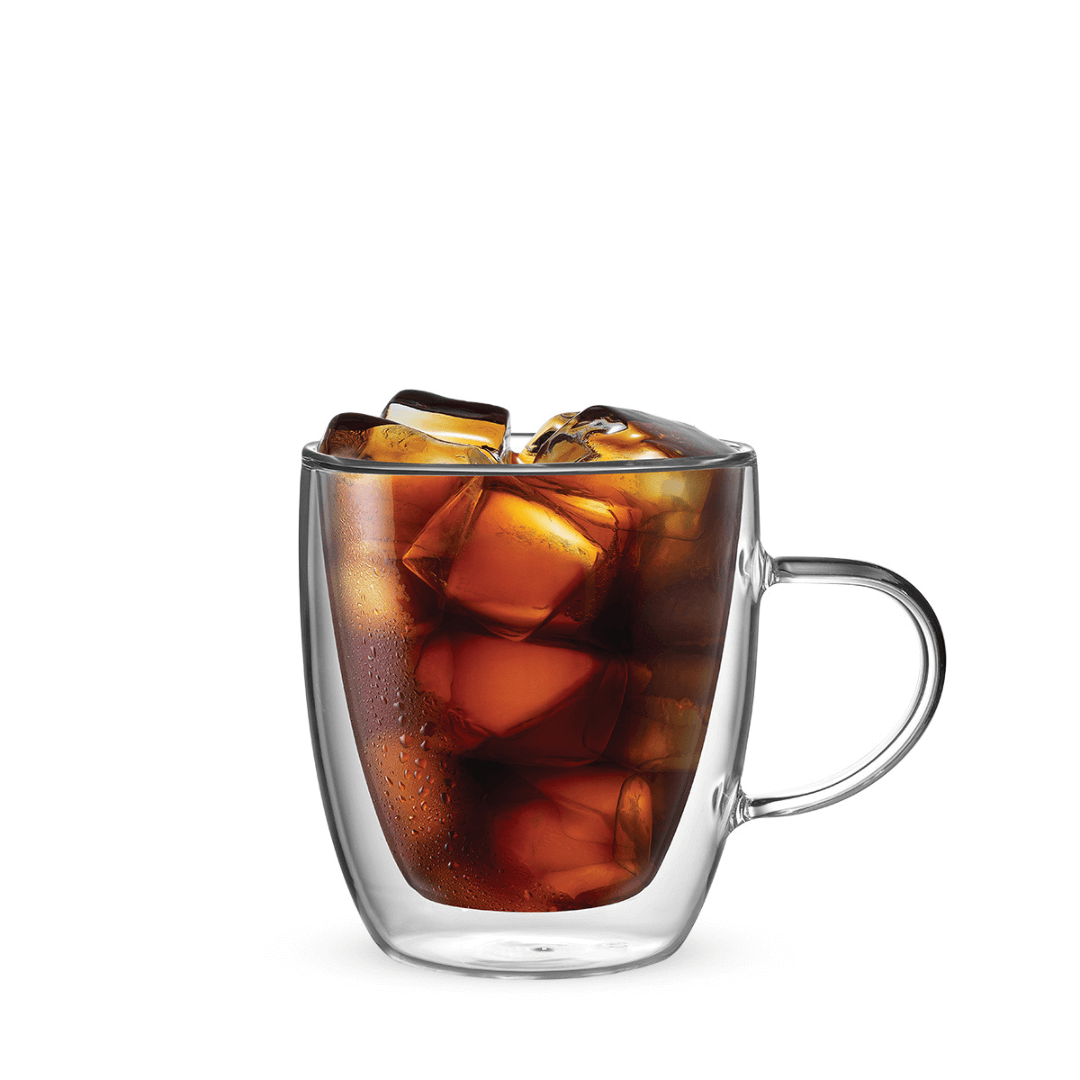 Double Walled Glass Mugs 350ml Set of 2