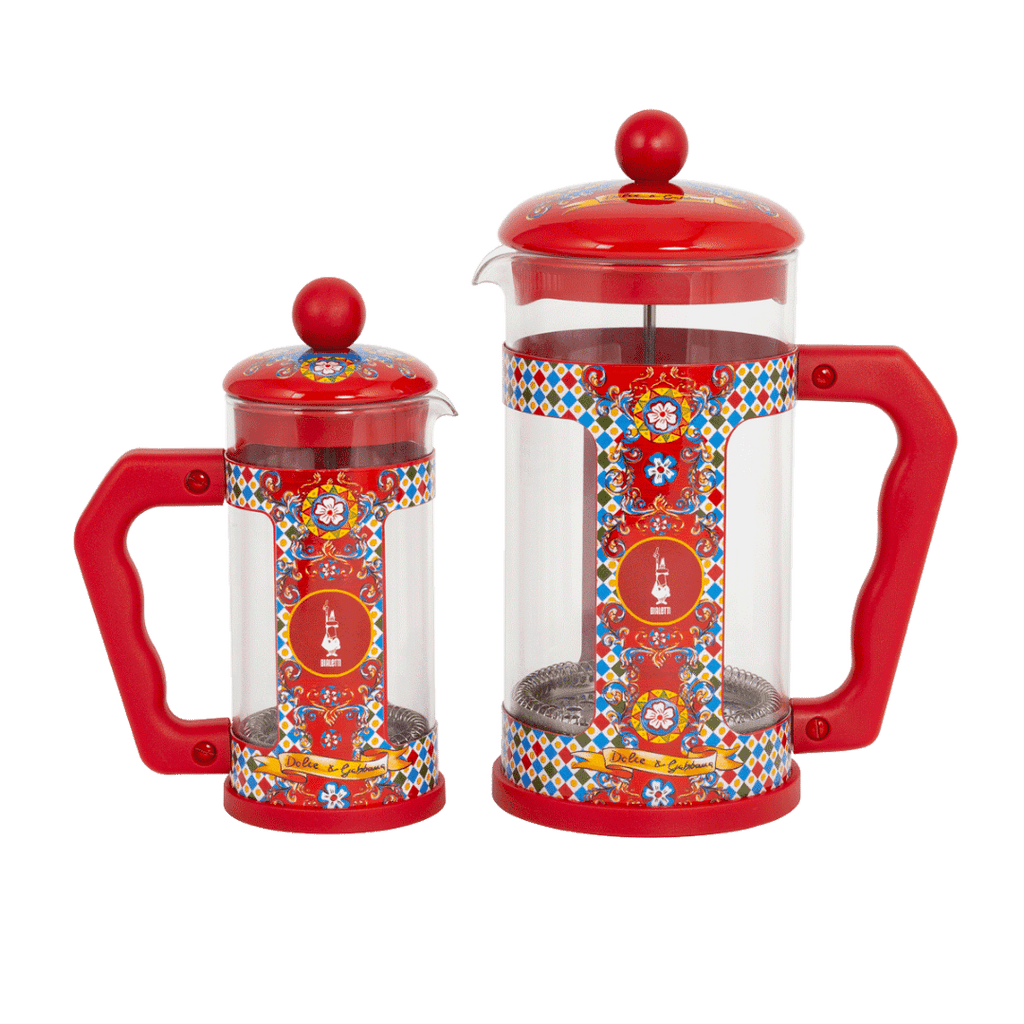 Sicilian Cart Coffee Press in Mediterranean Blue