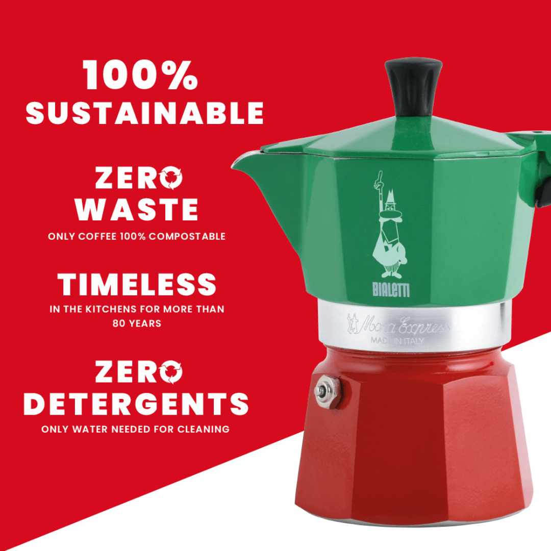 Stovetop Coffee Maker Tricolore Italia