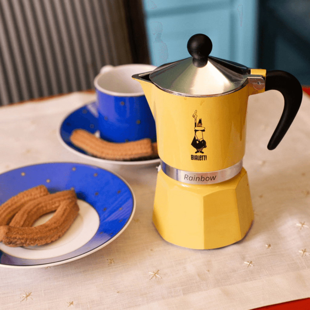 Rainbow Aluminium Stovetop Coffee Maker