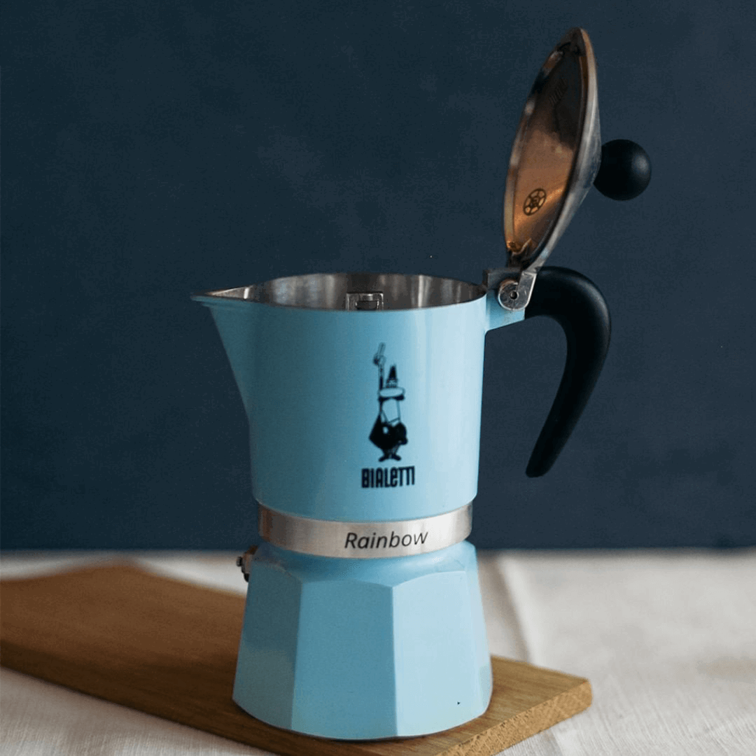 Rainbow Aluminium Stovetop Coffee Maker