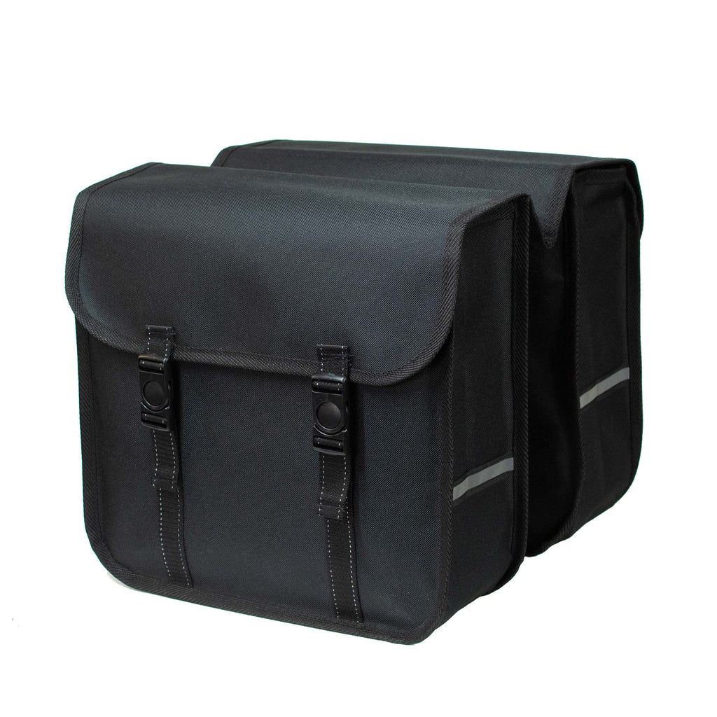 Black Bicycle Double Pannier Bag