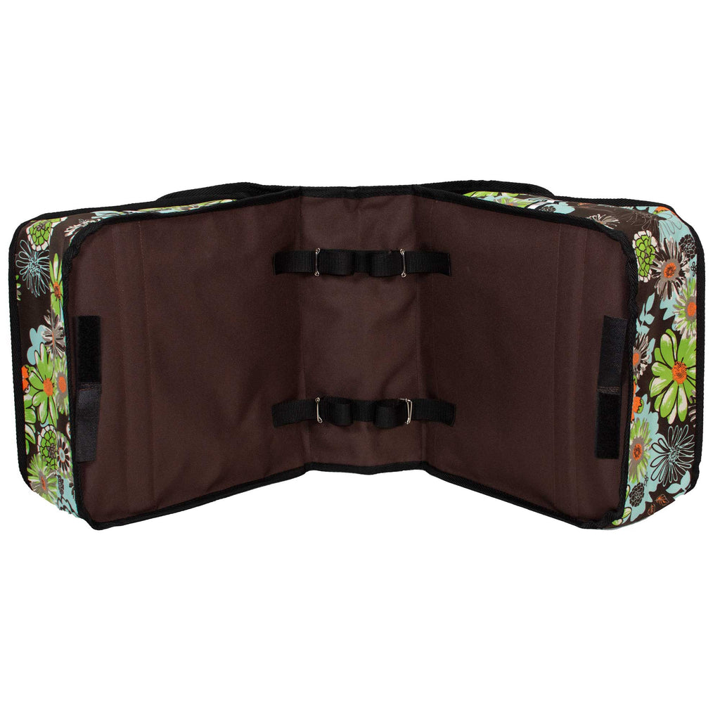 Classic Bicycle Double Pannier Bag in Green Meadow