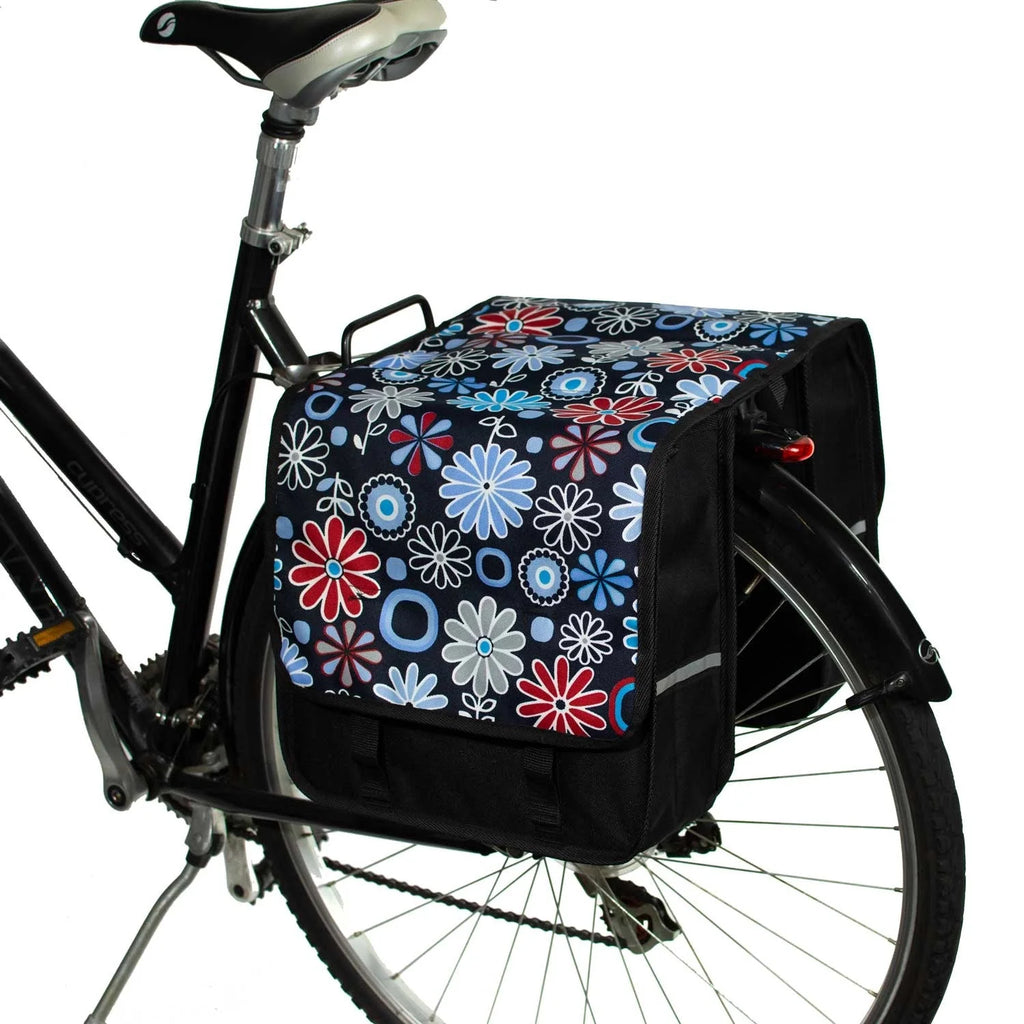 Classic Bicycle Double Pannier Bag in Daisy