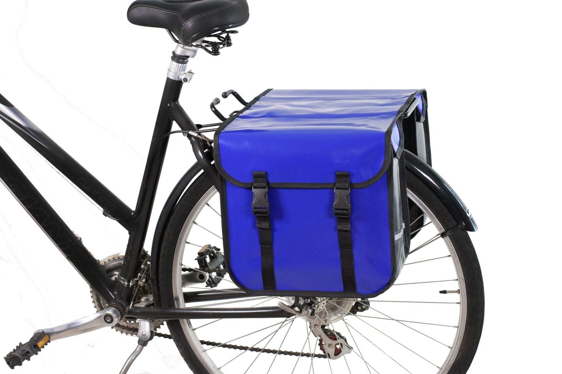 Classic Waterproof Bicycle Double Panniers in Blue