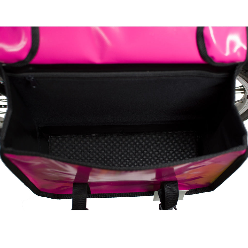 Waterproof Bicycle Double Panniers in Pink