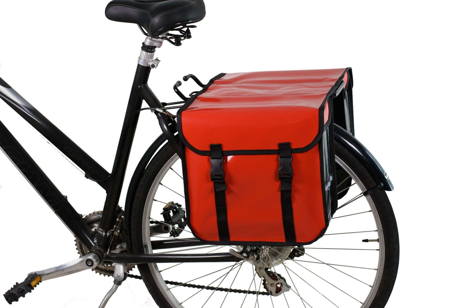 Waterproof Bicycle Double Panniers in Red