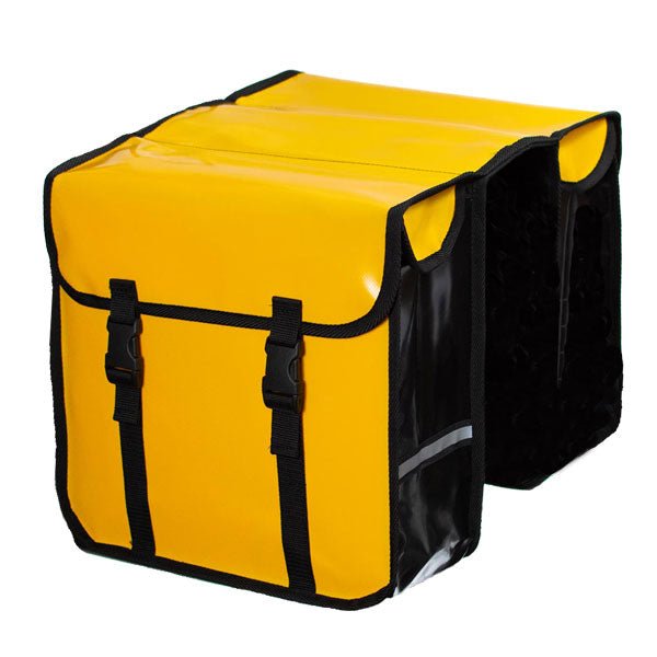 Classic Waterproof Bicycle Double Panniers in Yellow