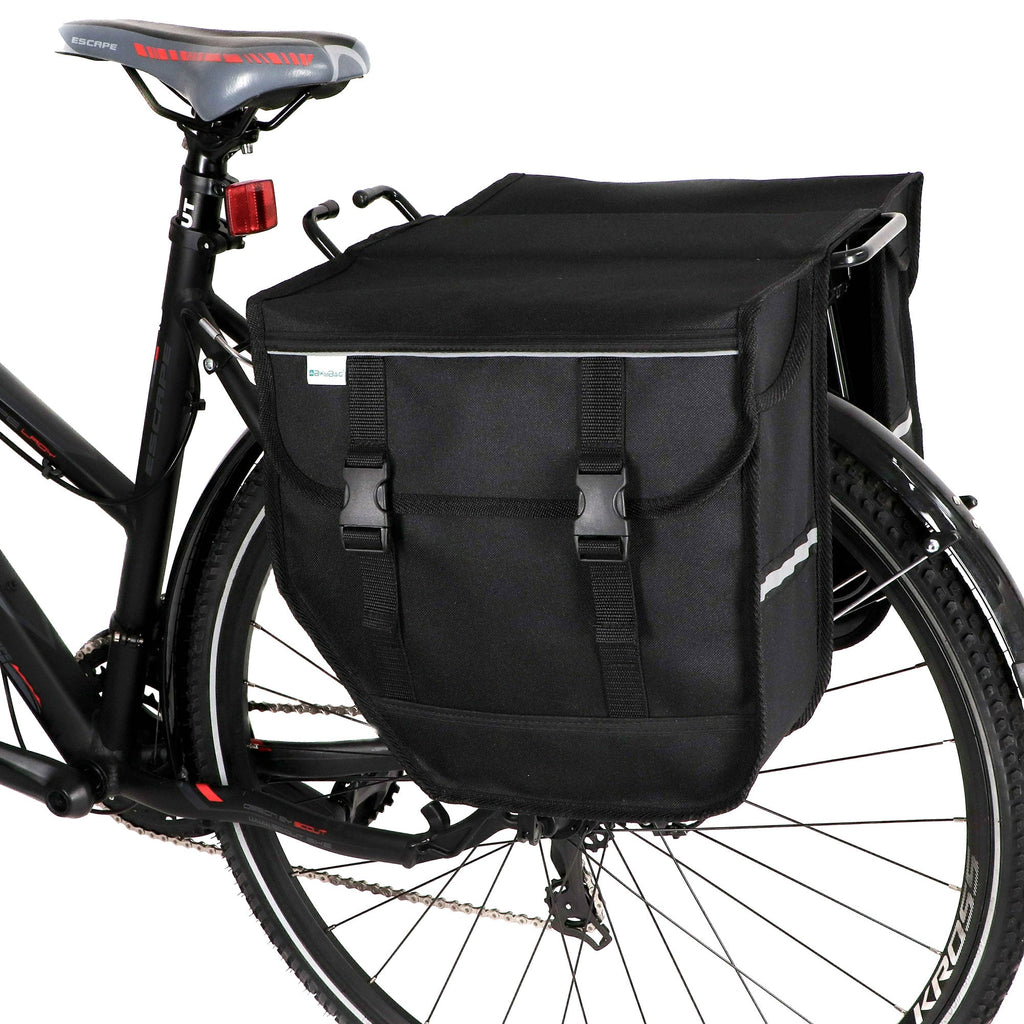 Bicycle Double Panniers Waterproof Black